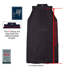 Load image into Gallery viewer, ZEN Gihousaku Hakama Silver #8000 (禅 義峰作袴 #8000) (Made to Order)