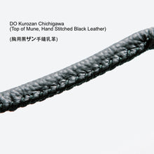Load image into Gallery viewer, DO Kurozan Chichigawa (Top of Mune, Hand Stitched Black Leather) (胸用黒ザン手縫乳革) (2 pcs)

