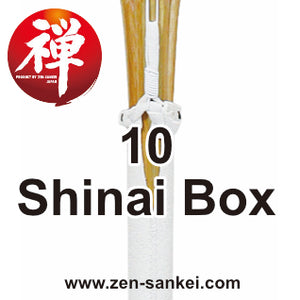 Box of 10 x Normal [HK-35] Assembled Shinai with Gin-Type Tsuka (Keichiku)